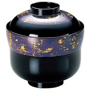 佑 ひさご小吸椀/お椀 【紫金箔帯 TA】 直径89×高さ92(H69)mm 日本製 食洗機対応 〔和食 レストラン 店舗 お店〕【代引不可】