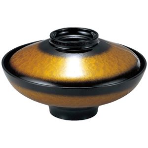 5寸 富士型煮物椀/お椀 【アクアイエロー 木質】 直径146×高さ83(55)mm 日本製 〔和食 レストラン 店舗 お店〕【代引不可】