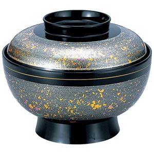 5寸 羽衣丼/どんぶり鉢 【銀光彩高台内金ライン TA】 直径155×高さ125(88)mm 日本製 食洗機対応 〔和食 レストラン 店舗〕【代引不可】