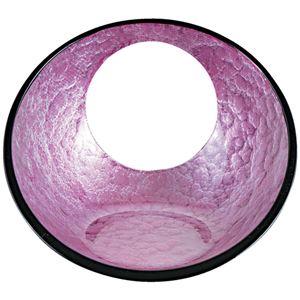 日月かまくら盛器/和食器 【ピンクアクアGC塗 大 A】 167×140×121mm 日本製 〔和食 レストラン 居酒屋 店舗〕【代引不可】