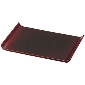 平安盛皿/和食器 【漆調溜 M】 228×153×30mm 日本製 〔和食 レストラン 居酒屋 店舗 お店〕【代引不可】