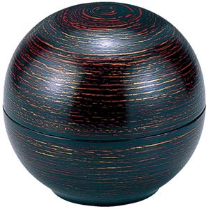 未来盛器/和食器 【朱金研出し 木質】 直径125×105mm 日本製 〔和食 レストラン 居酒屋 店舗 お店〕【代引不可】