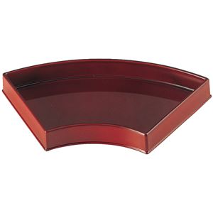 扇流盛器/和食器 【吟朱 TA】 275×140×30mm 日本製 〔和食 レストラン 居酒屋 店舗 お店〕【代引不可】