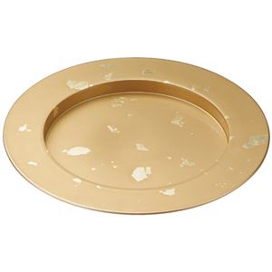 31cm 段付丸プレート/和食器 【金箔オトシ 網別 TA】 直径309×30mm 日本製 食洗機対応 〔和食 レストラン 居酒屋 店舗 お店〕【代引不可】