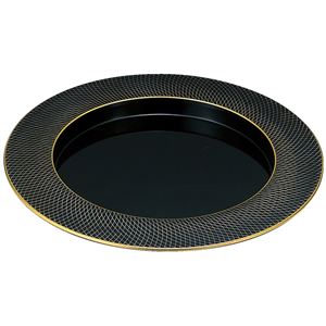 31cm 段付丸プレート/和食器 【金銀武蔵野 TA】 直径309×30mm 日本製 食洗機対応 〔和食 レストラン 居酒屋 店舗 お店〕【代引不可】