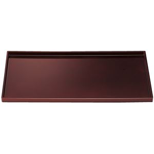 尺8 飛龍盆/トレー 【溜毘沙門天】 556×295×25mm 日本製 〔和食 レストラン 居酒屋 店舗 お店〕【代引不可】