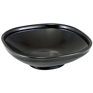 6.5寸 角ふる里鉢/和食器 【黒ゆず天目 A】 194mm×194mm×58mm 日本製 〔和食 レストラン 店舗 お店〕【代引不可】