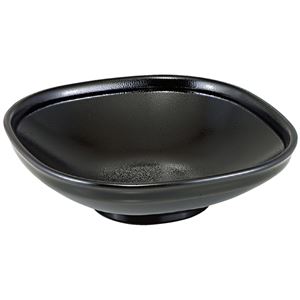 7.5寸 角ふる里鉢/和食器 【黒ゆず天目 A】 230mm×230mm×68mm 日本製 〔和食 レストラン 店舗 お店〕【代引不可】