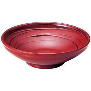 6.5寸 ふる里鉢/和食器 【うず根来 A】 直径195mm×58mm 日本製 〔和食 レストラン 店舗 お店〕【代引不可】