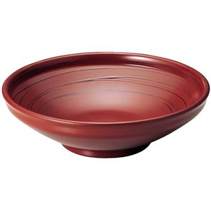 8.5寸 ふる里鉢/和食器 【うず根来 A】 直径265mm×78mm 日本製 〔和食 レストラン 店舗 お店〕【代引不可】