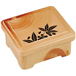 シンプル ミニ丼重/重箱 【香林モミジ A】 140mm×121mm×73mm 日本製 〔和食 レストラン 店舗 お店〕【代引不可】