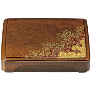 尺2 箱膳/和食器 【野菊 A】 380mm×290mm×60mm 日本製 〔和食 レストラン 居酒屋 店舗 お店〕【代引不可】