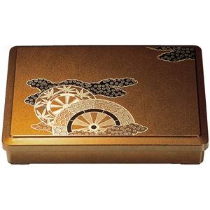 9寸 DX長手弁当/和食器 【肉厚型 御所車 仕切付 A】 275×215×67mm 日本製 〔和食 レストラン 居酒屋 店舗 お店〕【代引不可】