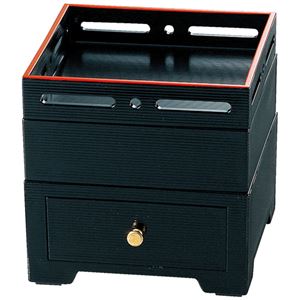 5寸 嵐山松花堂 【すかし蓋セット 黒天朱 パーツ別 A】 153×153×151mm 日本製 〔和食 レストラン 店舗 お店〕【代引不可】