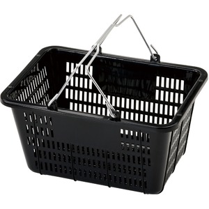 ミニバスケット ブラック 収納カゴ バスケット 買い物カゴ D3502BK