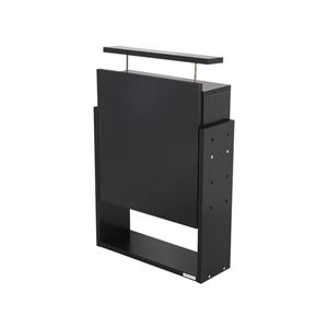 コレクションラック レギュラー 専用上置き ハイタイプ 奥行19cm用 ブラック 【本体別売】 【組立品】【代引不可】