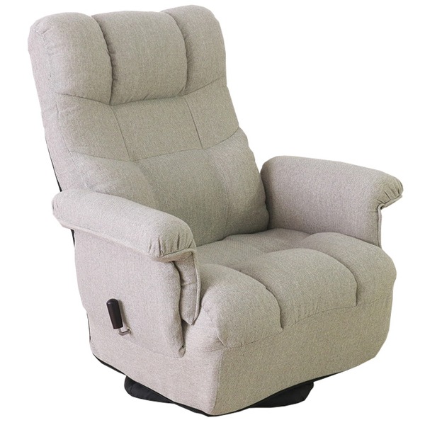 回転高座椅子ワイド アイボリー IV 【代引不可】