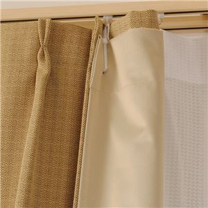 カーテン用 裏地 ライナー 幅105×丈173cm 1枚入り 洗える 1級 遮光 取り付け簡単 リビング ベッドルーム 寝室