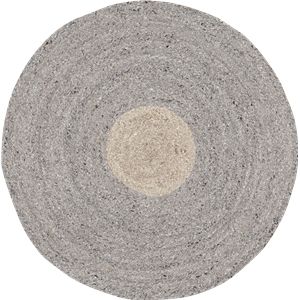 ラグ カーペット マール GY／BE グレー／ベージュ 約120cm円形