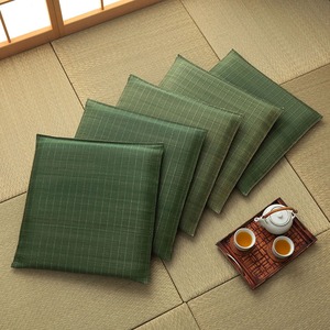 い草 座布団 クッション 約55×55cm 無地 グリーン 5枚組 日本製 抗菌 防臭 消臭 湿度調整 蒸れにくい インテリア雑貨 生活雑貨