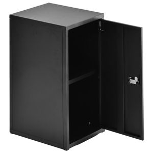 ロック付き収納 レクタンボックスM【ブラック】組立品