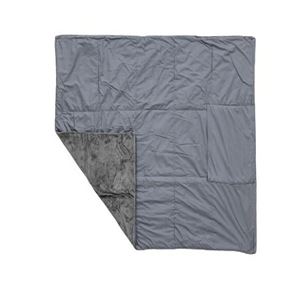 ひざ掛け 約60×85cm グレー 吸湿発熱 撥水 抗菌 防臭 防ダニ コンパクト収納 超軽量 カポック綿 あったか アウトドア