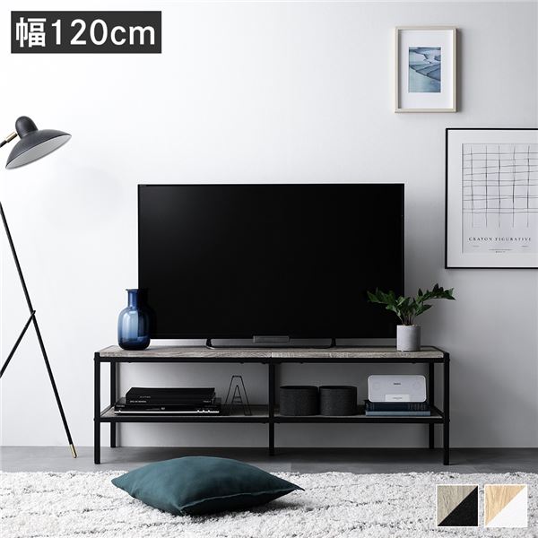 レクティコシリーズ 単品 テレビボード 幅120cm ヴィンテージ モダン シンプル スチール デザイン 組立品