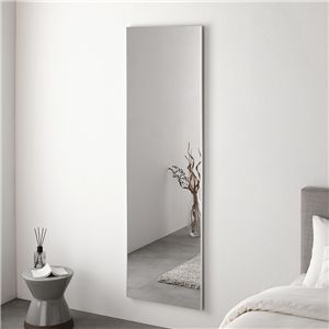 割れない ミラー フィルムミラー 約50×160cm シルバー 超軽量 壁掛け 立て掛け マグネット 3WAY 姿見鏡 完成品