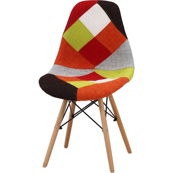 イームズ パッチワークシェルチェア RD レッド 組立式【代引不可】