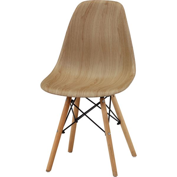 イームズ シェルチェア オークNA ナチュラル 組立式【代引不可】