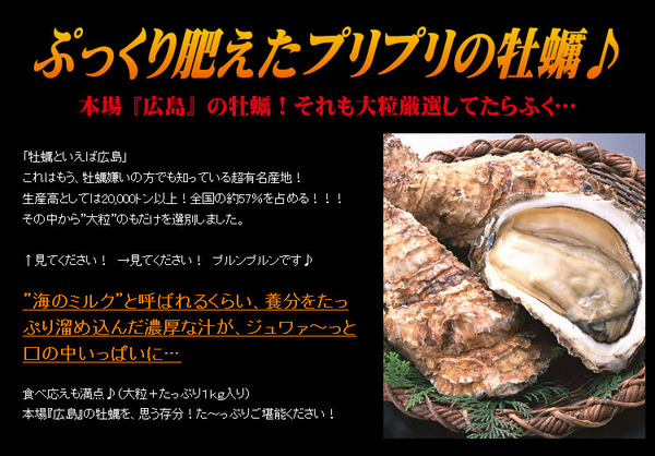 【本場】広島ミルク牡蠣2kg