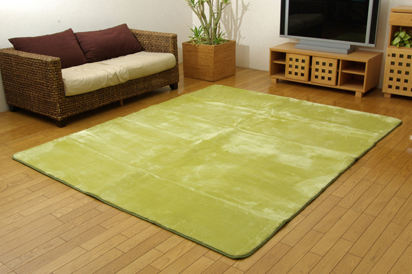 洗える ウォッシャブルラグカーペット 『WSウェンデルNSK』 グリーン 130×185cm