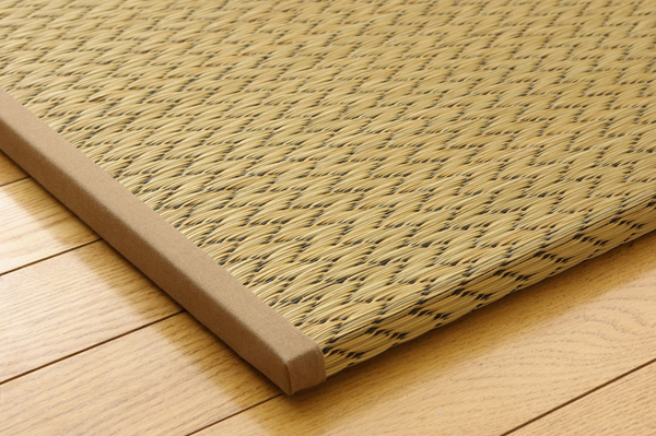 純国産(日本製) ユニット畳 『右京』 ブラック 82×82×2.5cm(4枚1セット)