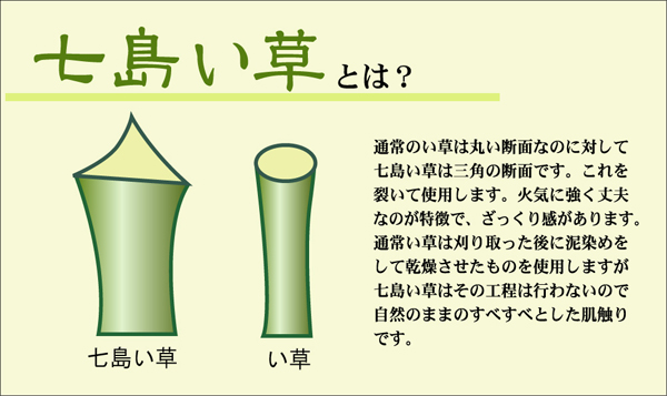 七島い草使用 ユニット畳 ジョイントマット 『琉球畳20mm』 82×82×2.0cm(3枚1セット)