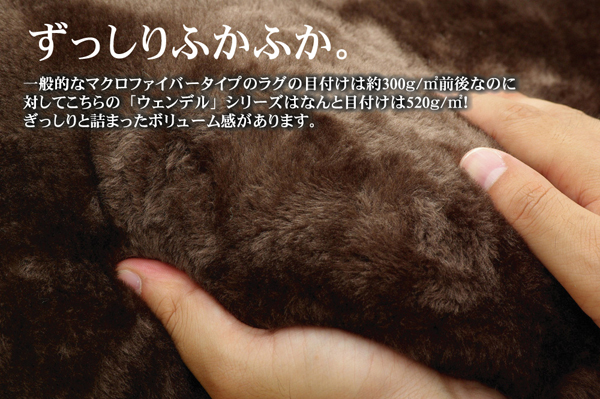洗える ウォッシャブルラグカーペット 『WSウェンデル』 アイボリー 200×300cm