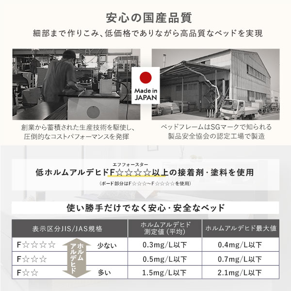 安心の国産品質