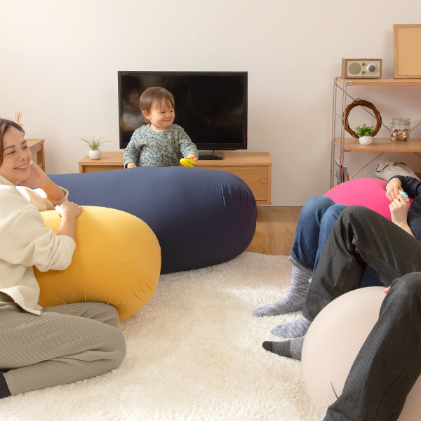 日本製 おおきなビーズクッション