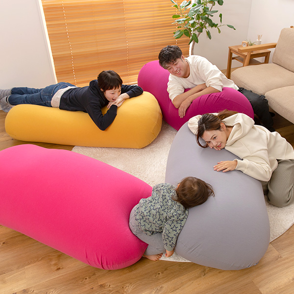 日本製 おおきなビーズクッション