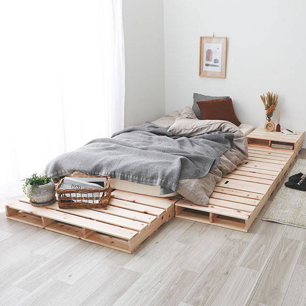 日本製 ひのき パレットベッド
