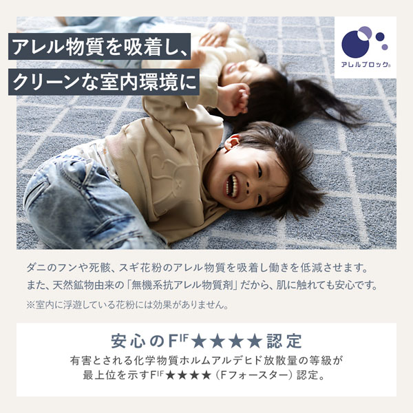 アレル物質を吸着し、クリーンな室内環境に