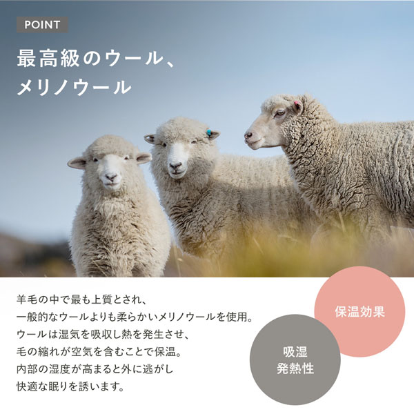 最高級のウール、メリノウール