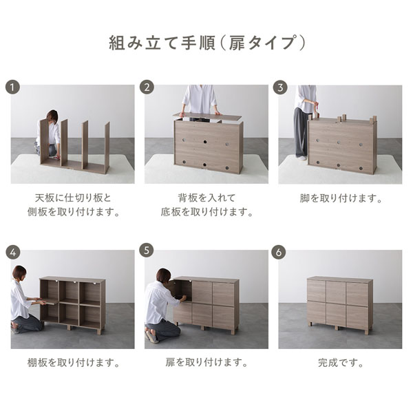 組み立て手順(扉タイプ)